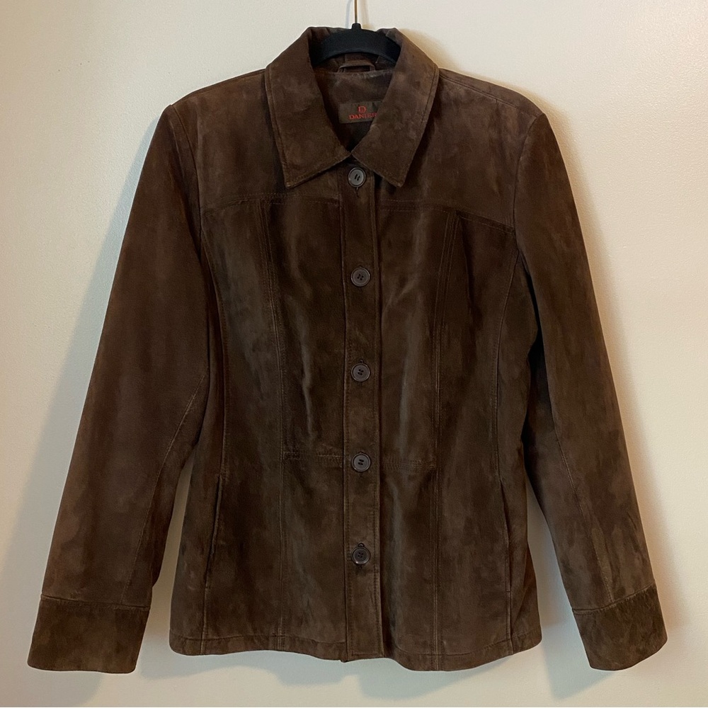 Danier Brown Suede Leather Jacket